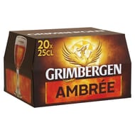 Grimbergen biere d'abbaye 20x25cl grimbergen ambrée 6.5° d'alcool