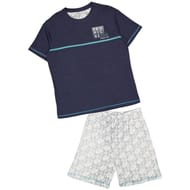 Pyjashort bas aop MARINE/CHINE XXL