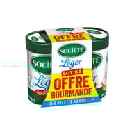 Société crème fromage fondu léger & fondant pot 2x100g