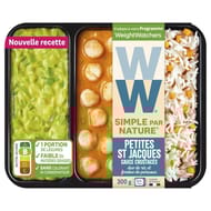 WW petites St Jacques, duo de riz et fondue de poireaux 300g