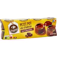 Carrefour original petit pot de creme au chocolat 8x100g