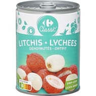 Carrefour classic' litchis dénoyautés 250g