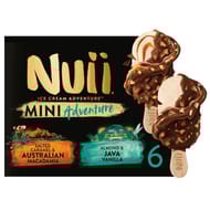 Nuii 6 mini bâtonnets macadamia / java vanilla 255g