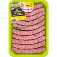 Saucisse de veau x10 660g Tendriade