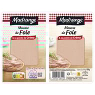 Madrange mousse de foie et sa pointe de crème 2 x 50g