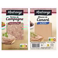 Madrange terrine de campagne et mousse de canard au porto 2x50g