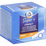 Carrefour soft tampons super+ compact avec applicateur x20