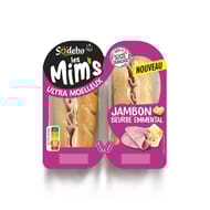 Sodebo les mim's jambon beurre emmental 120g