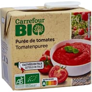 Carrefour bio purée de tomates bio 500g