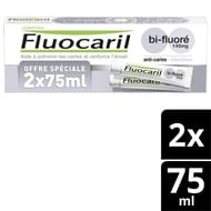 Fluocaril bi-fluore145mg dentifrice blancheur 2x75 ml
