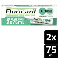 Fluocaril bi-fluore145mg dentifrice menthe 2x75ml