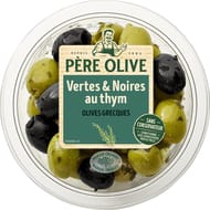Père olive olives poivrons et herbes de Provence 150g
