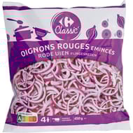 Carrefour classic' oignons rouges émincés 450g