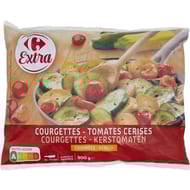 Carrefour extra mélange de courgettes tomates cerises cuisinées 900g