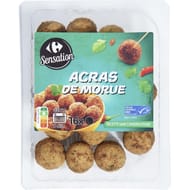 Carrefour sensation 16 acras de morue 160g