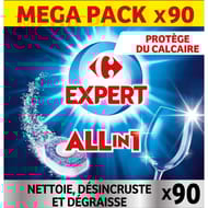 Carrefour expert tablettes lave-vaisselle tout en 1 x90