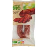 Carrefour bio chorizo doux 200g