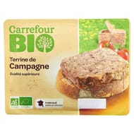 Carrefour bio terrine de campagne 150g