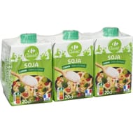 Carrefour classic soja cuisine 5%mg 3x20cl