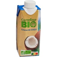 Carrefour bio crème de coco bio 330ml