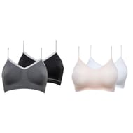 Lot de 2 brassières ligne Zen Attitude Billet Doux CQH NOIR + NOIR/GRIS T38
