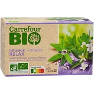 Carrefour bio infusion relax bio 20 sachets 30g