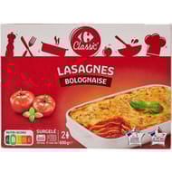 Carrefour classic' lasagnes bolognaise 600g
