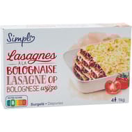Simpl lasagnes à la bolognaise 1kg