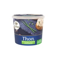 Carrefour extra thon fromage frais et ciboulette 140g