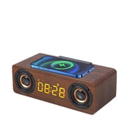Apm enceinte sans fil finition bois avec fonctions radio reveil et charge 425024