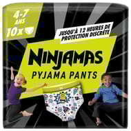 Pampers ninjamas pyjama pants garçon pyjama pants 4-7 ans x10