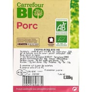 Chipolatas bio x6 300g Carrefour