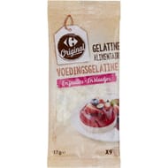 Carrefour original gélatine alimentaire en feuilles - 17g