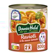 Dounia halal ravioli sauce tomate 800g
