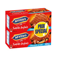 Mc vitie's biscuits chocolat au lait 2x300g - 600g