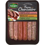 Assortiment de saucisses façon charcutière x6 330g Socopa