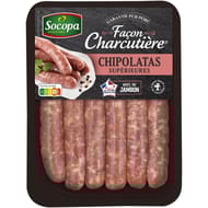 Chipolatas supérieures x6 330g Socopa