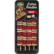 Brochette de boeuf extra tendre nature x4 340g Socopa