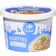 Carrefour classic' rillettes de thon 220g