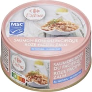 Carrefour extra saumon rose du pacifique au naturel - 112g