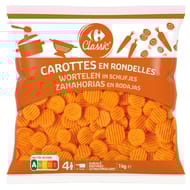 Carrefour classic' carottes en rondelles 1kg