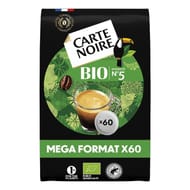 Carte noire dosettes type senseo bio classique x60 384g