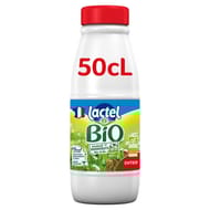 Lactel bio lait entier bouteille 50cl