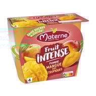 Materne compotes fruit intense pomme mangue des tropiques 4x400g