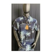 Chemise manches courtes homme PALMIER BLEU XXL