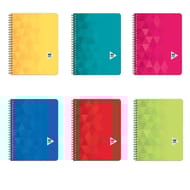 Carrefour cahier spirale 17x22 cm 100 pages grands carreaux
