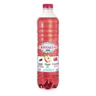 Cristaline eau de source au jus de fruits pomme cassis framboise 1.5 litres