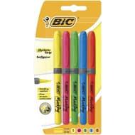 Bic 5 surligneurs brite liner grip biseau ast