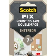 Ruban de fixation pour intérieur scotch-fix 19 mm x 1,5 m