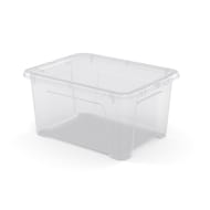 Carrefour home boîte de rangement transparent 24l